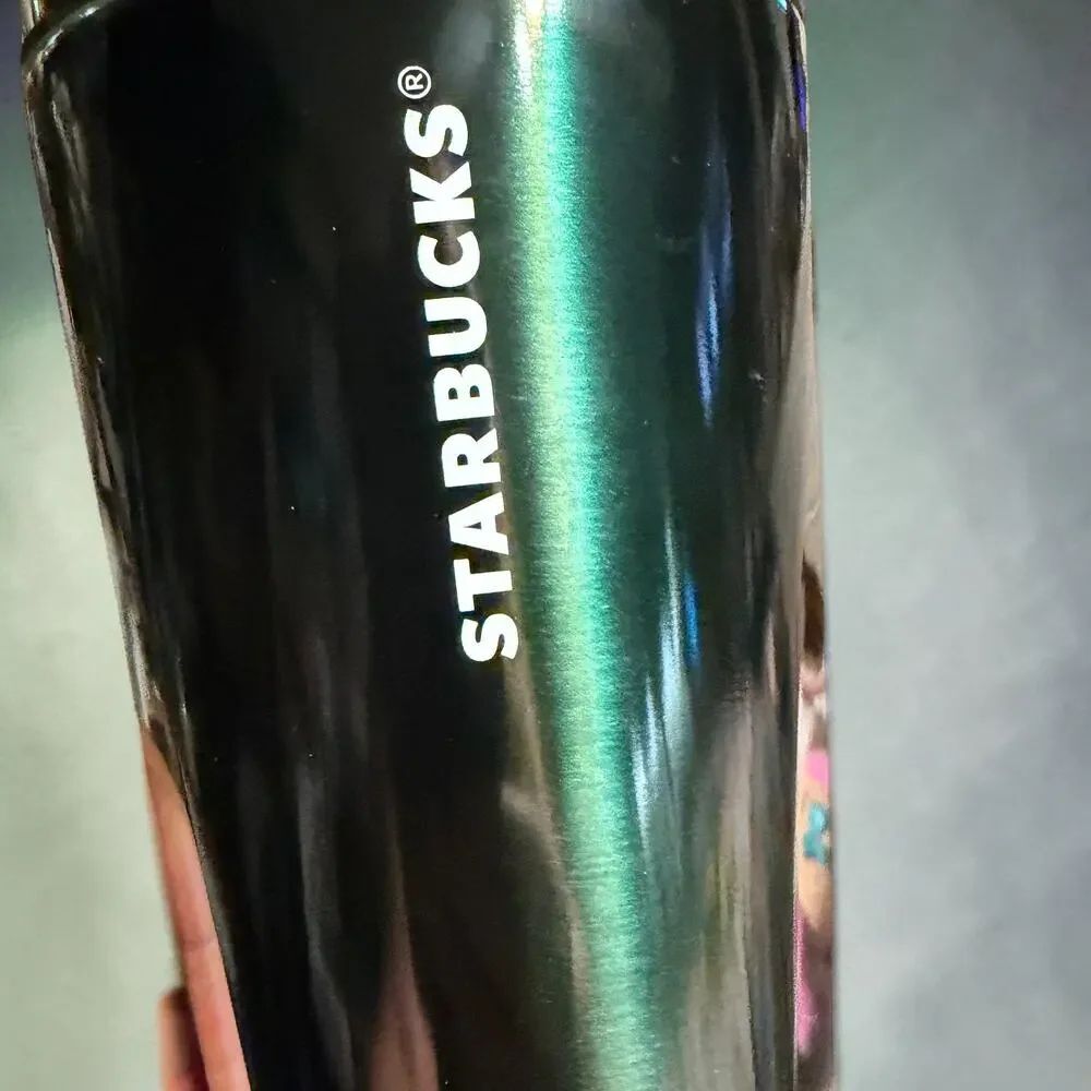 Starbucks 2022 Emerald Green Rose Gold 24 Oz Faceted Tumbler NWT - Picture 9 of 11